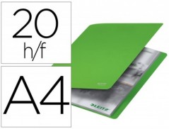 CAPA CATALOGO LEITZ RECYCLE DIN A4 20 BOLSAS POLIPROPILENO V
