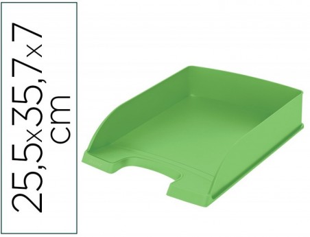 BANDEJA DE SECRETARIA PLASTICO LEITZ RECYCLE VERDE 255X357X7