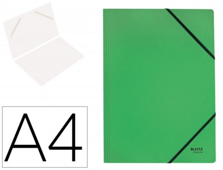 PASTA LEITZ RECYCLE ELASTICOS DIN A4 CARTAO RECICLAVEL 100%