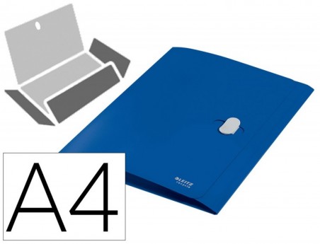 PASTA LEITZ RECYCLE ELASTICOS TRES ABAS DIN A4 POLIPROPILENO