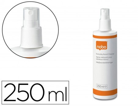 SPRAY DE LIMPEZA NOBO PARA QUADROS BRANCOS FRASCO DE 250 ML