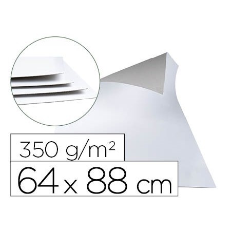 CARTAO BRANCO DE UMA FACE 350 GRS, 640 X 880 MM