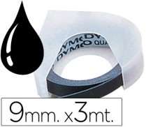 10un FITA DYMO 3D 9MM X 3MT PRETA