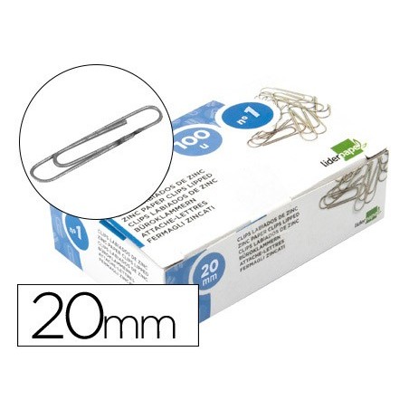 10un CLIPS NIQUELADOS PRESTO - N. 1 - 20 MM. CX.c/ 100 Un