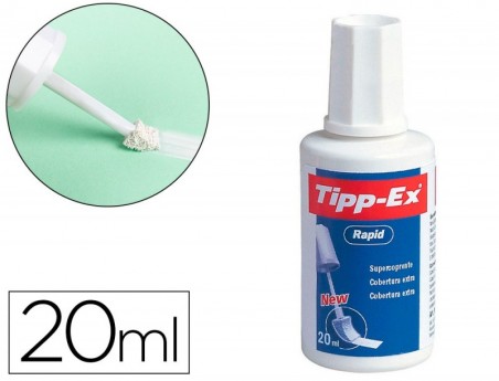 10un CORRECTOR DE PINCEL TIPP-EX, DE 20 ML, COM SECAGEM RAPI