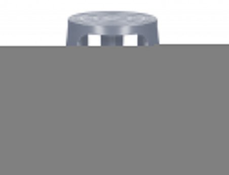 TAMBORETE Q-CONNECT COM RODAS RETRACTEIS CINZA