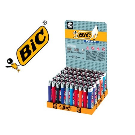50un ISQUEIRO BIC MINI, CORES SORTIDAS