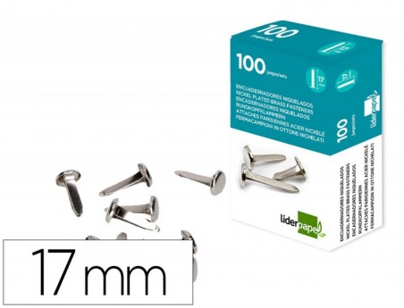 ATACHES ENCADERNACAO LIDERPAPEL, CAIXA DE 100, N. 2, 16,5 MM