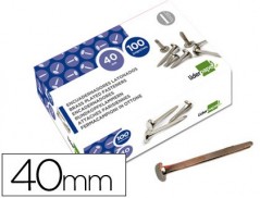 ATACHES ENCADERNACAO LIDERPAPEL, CAIXA DE 100, N. 8, 40 MM