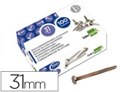 ATACHES ENCADERNACAO LIDERPAPEL, CAIXA DE 100, N. 7, 31 MM