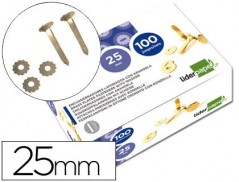 ATACHES ENCADERNACAO LIDERPAPEL, COM ARO, CAIXA DE 100, 25 M