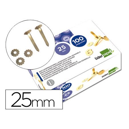 ATACHES ENCADERNACAO LIDERPAPEL, COM ARO, CAIXA DE 100, 25 M