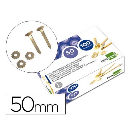 ATACHES ENCADERNACAO LIDERPAPEL, COM ARO, CAIXA DE 100, 50 M