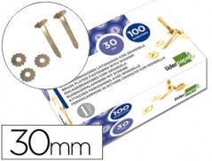 ATACHES ENCADERNACAO LIDERPAPEL, COM ARO, CAIXA DE 100, 30 M