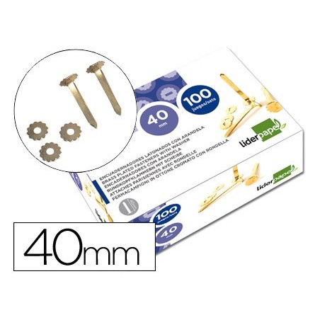 ATACHES ENCADERNACAO LIDERPAPEL, COM ARO, CAIXA DE 100, 40 M