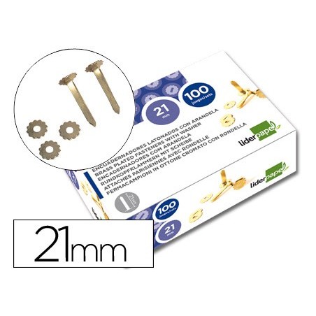 ATACHES ENCADERNACAO LIDERPAPEL, COM ARO, CAIXA DE 100, 21 M