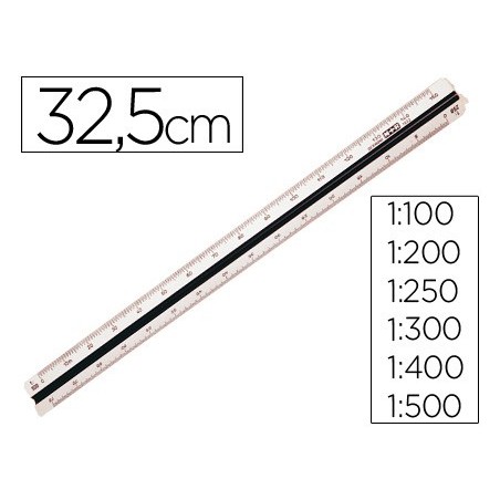 ESCALA TRIANGULAR DE 30 CM BRANCA
