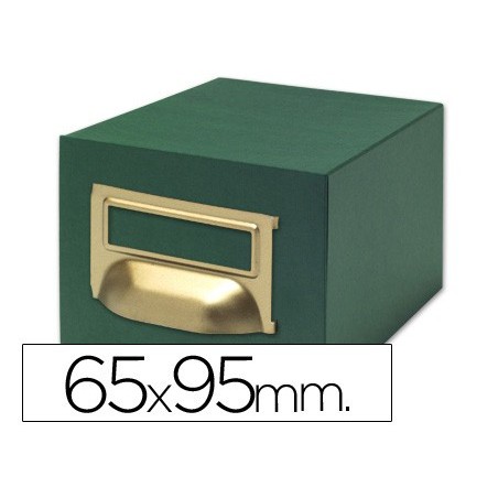 FICHEIRO PARA FICHAS TELA VERDE PARA 1000, 65 X 95 MM