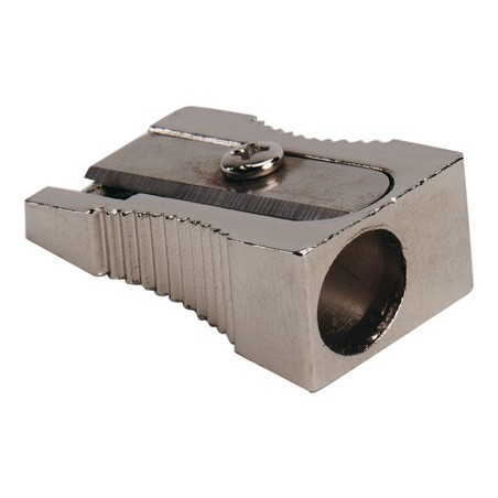 20un APARA-LAPIS Q-CONNECT DE UM USO COM CORPO EM ALUMINIO