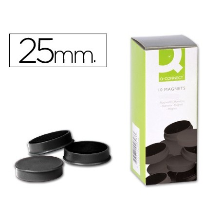 IMAN DE SINALIZACAO Q-CONNECT 2,5CM PRETO