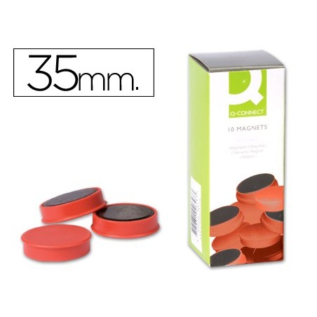 IMAN DE SINALIZACAO Q-CONNECT 3,5CM VERMELHO