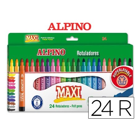 MARCADOR ALPINO MAXI 24 UNIDADES