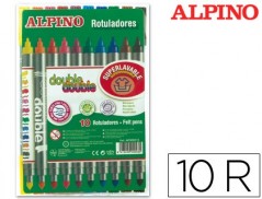 MARCADOR DOUBLE ALPINO 10 UNIDADES
