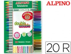MARCADOR DOUBLE ALPINO 20 UNIDADES