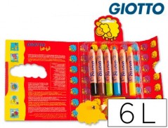 LAPIS DE CORES GIOTTO BEBE. 6 UNIDADES