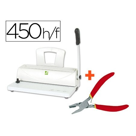 ENCADERNADORA Q-CONNECT KF-00799 PARA ESPIRAL METALICA 5:1