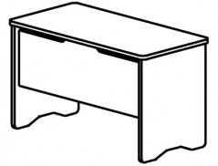 MESA DE ESCRITORIO ROCADA SERIE WORK 1200 X 600 MM ACABAMENT