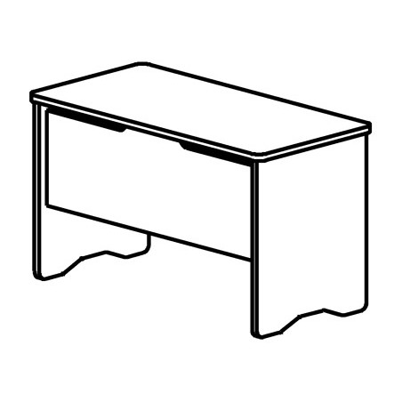 MESA DE ESCRITORIO ROCADA SERIE WORK 1200 X 600 MM ACABAMENT