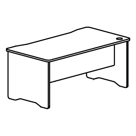 MESA DE ESCRITORIO ROCADA SERIE WORK 1600 X 840 MM ACABAMENT