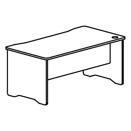 MESA DE ESCRITORIO ROCADA SERIE WORK 2000 X 840 MM ACABAMENT