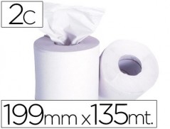 ROLO DE PAPEL SECA-MAOS,199 MM X135 MT - MANDRIL 76 DIAMETRO
