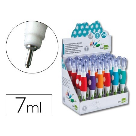 CORRETOR CANETA LIDERPAPEL PONTA METALICA DE 1.6 MM CAPACIDA