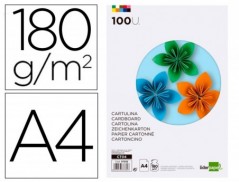 CARTOLINA LIDERPAPEL A4 180GRSEMB. 100FLS -10 CORES SORTIDAS