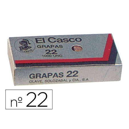 AGRAFES EL CASCO GALVANIZADOS, CAIXA 1000 - N. 22