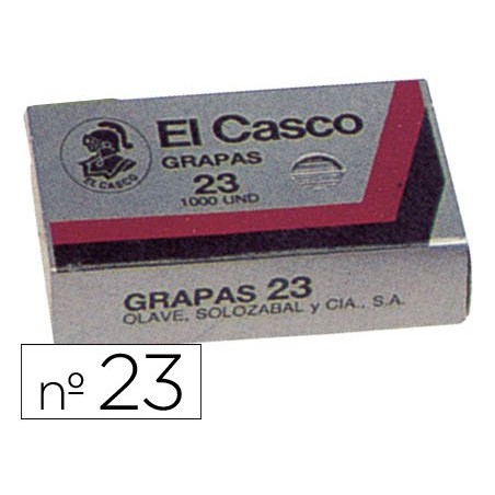 AGRAFES EL CASCO GALVANIZADOS, CAIXA 1000 - N. 23