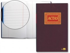 LIVRO DE ACTAS LIDERPAPEL 100 FOLHAS FORMATO 220X315 MM