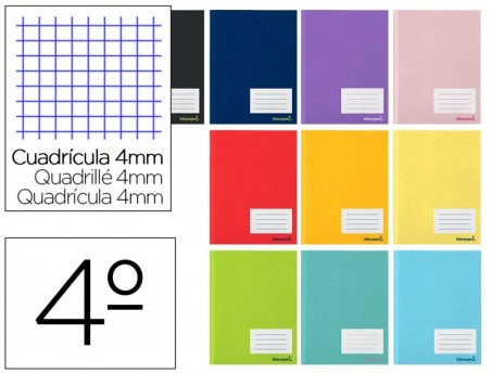 5un CADERNO ESCOLAR AGRAFADO LIDERPAPEL 80 FLS A5 QUAD 60 GR