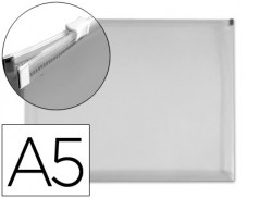 10un BOLSA DOSSIER LIDERPAPEL C/FECHO ECLAIR A5 TRANSPARENTE