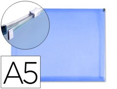 10un BOLSA DOSSIER LIDERPAPEL C/FECHO ECLAIR A5 AZUL