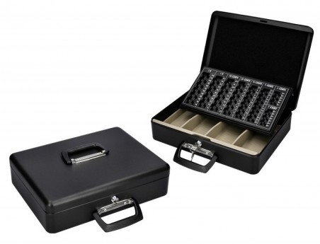 COFRE COM BANDEJA PARA MOEDAS Q-CONNECT COM BANDEJA PARA NOT