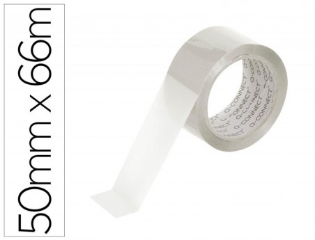 6un FITA ADESIVA Q-CONNECT POLIPROPILENO TRANSPARENTE 66 MT