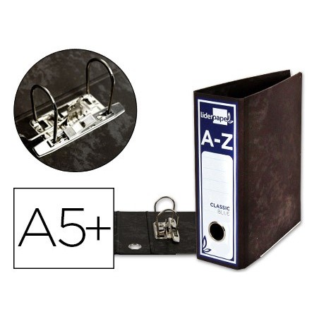 PASTA ARQUIVO LIDERPAPEL CLASSIC BLUE CARTAO FORRADO QUARTO