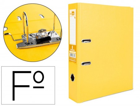 PASTA DE ARQUIVO LIDERPAPEL DOCUMENTA PVC FOLIO AMARELO