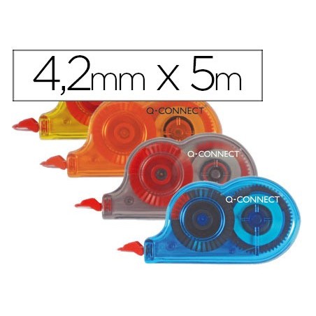 CORRECTOR Q-CONNECT MINI BRANCO 4,2MM X 5 MT. PACK 28