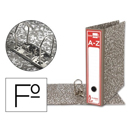 PASTA ARQUIVO LIDERPAPEL CLASSIC RED CARTAO FORRADO FOLIO GA