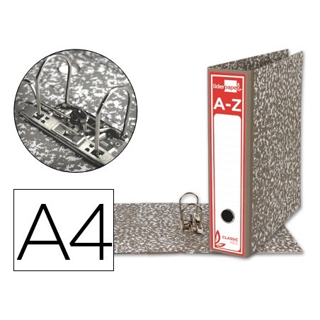 PASTA ARQUIVO LIDERPAPEL CLASSIC RED CARTAO FORRADO DIN-A4 G